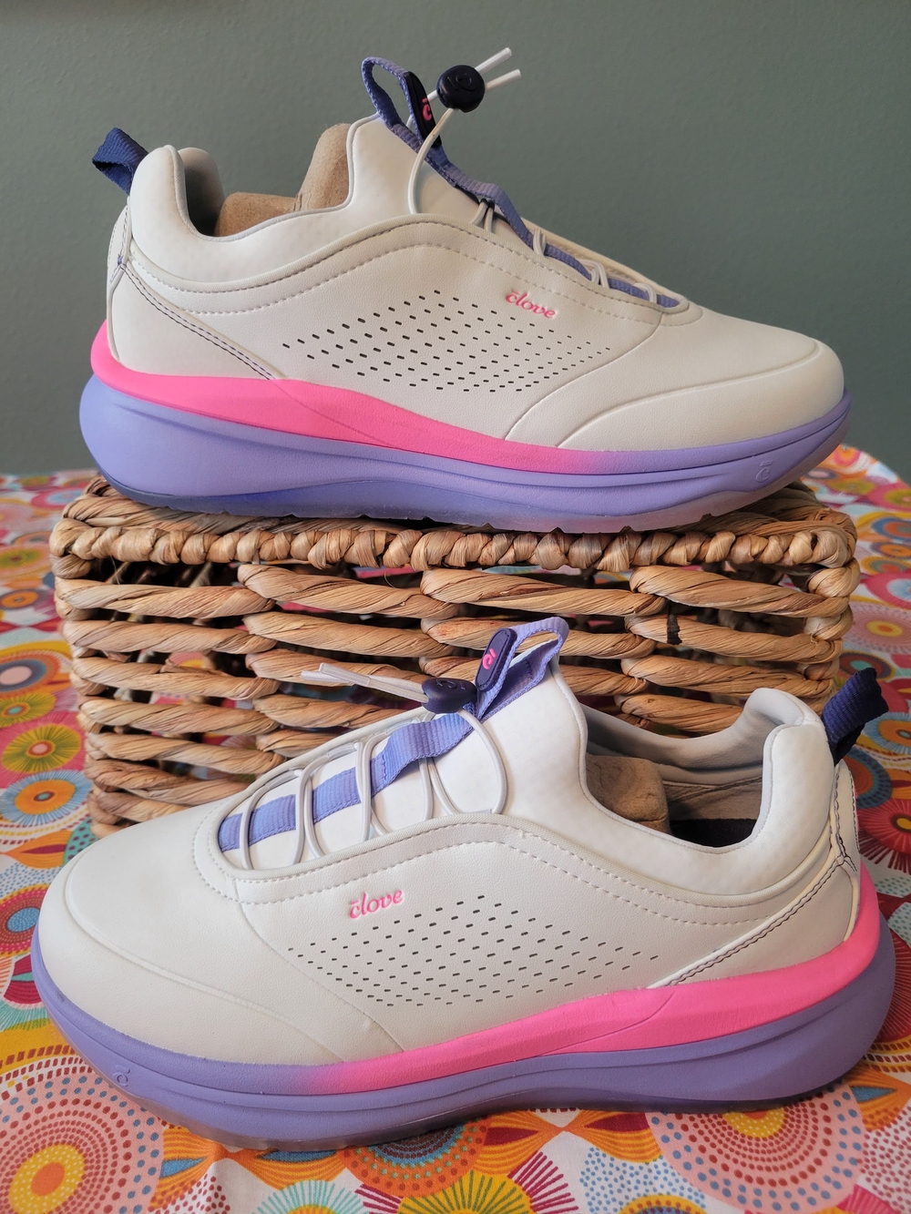 Clove Women's Prima Sneakers Shoes Light Pink / Violet Size 9.5